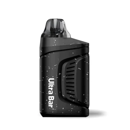 Compatible With ULTRA Bar Pre-filled Pods 19.95mg/mL ULTRA Bar Pre-filled Pods 11.40mg/mL Ultra Bar Pro Replacement Pod Ultra Bar PRO Pre-filled Pods 19.95mg/mL Ultra Bar PRO Pre-filled Pods 0mg/mL Specifications Battery: 620mAh (rechargeable, removable) Charging: USB Type-C Pod Capacity: 5ml (side refill) Coil: 0.8ohm meshed (great vapor & flavor) Compatibility: Ultra Bar replacement pods Safety: Child lock, 5-click on/off Design: Matte black, magnetic pod connection Includes 1x Ultra Bar Battery 1x Empty Replacement Pod